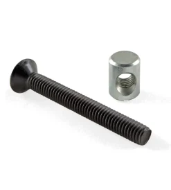 Ferramenta Per Mobili E Infissi- Viti di collegamento acciaio brunito m6 x 50 - 4 pz.