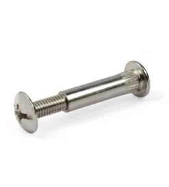 Ferramenta Per Mobili E Infissi- Viti di collegamento in ferro nichelato 34 - 48 mm. 4 pz.