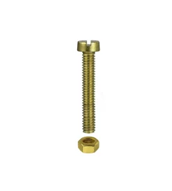 Best Viti per metallo testa cilindrica ottone m4 x 16 - 10 pz. Sistemi Di Fissaggio