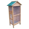 Gabbie Per Uccelli-Habrita Voliera da esterno in legno "po h 775" 77x55x158 cm