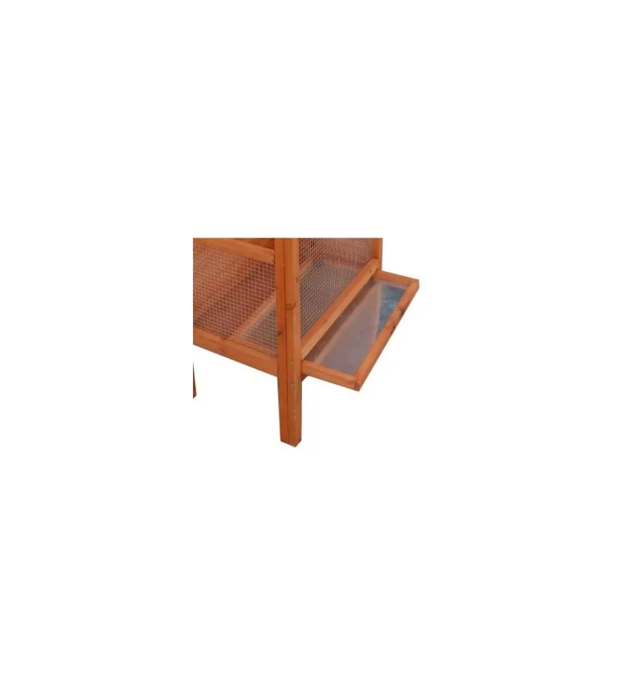 Gabbie Per Uccelli-Habrita Voliera da esterno in legno "po h 775" 77x55x158 cm