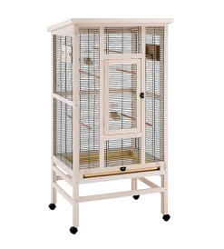 Discount Voliera per uccelli "wilma" in legno, 83x67x158.5 cm - Gabbie Per Uccelli