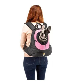 Hot Zainetto per cani "kangoo" rosa, 41,5x20x43 cm - Trasportini Per Cane
