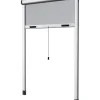 Tessile D'Arredo|Zanzariera avvolgibile per finestre bianca con apertura verticale 130x150 cm