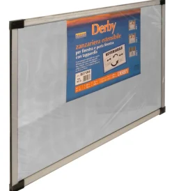 Tessile D'Arredo- Zanzariera estensibile "derby" bianco 70x50 cm
