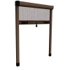 Tessile D'Arredo|Zanzariera verticale avvolgibile "roto" marrone 100x170 cm
