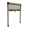 Tessile D'Arredo|Zanzariera verticale avvolgibile "roto" bronzo 140x170 cm