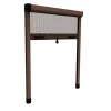 Tessile D'Arredo|Zanzariera verticale avvolgibile "roto" marrone 160x170 cm