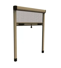 Clearance Zanzariera verticale avvolgibile "roto" bronzo 100x170 cm Tessile D'Arredo