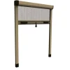 Hot Zanzariera verticale avvolgibile "roto" bronzo 120x170 cm Tessile D'Arredo
