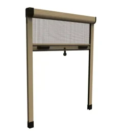 Hot Zanzariera verticale avvolgibile "roto" bronzo 120x170 cm Tessile D'Arredo