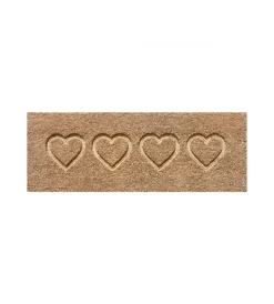 Zerbini E Tappeti|Zerbino "olmo" in cocco e fondo in pvc, 25x70 cm